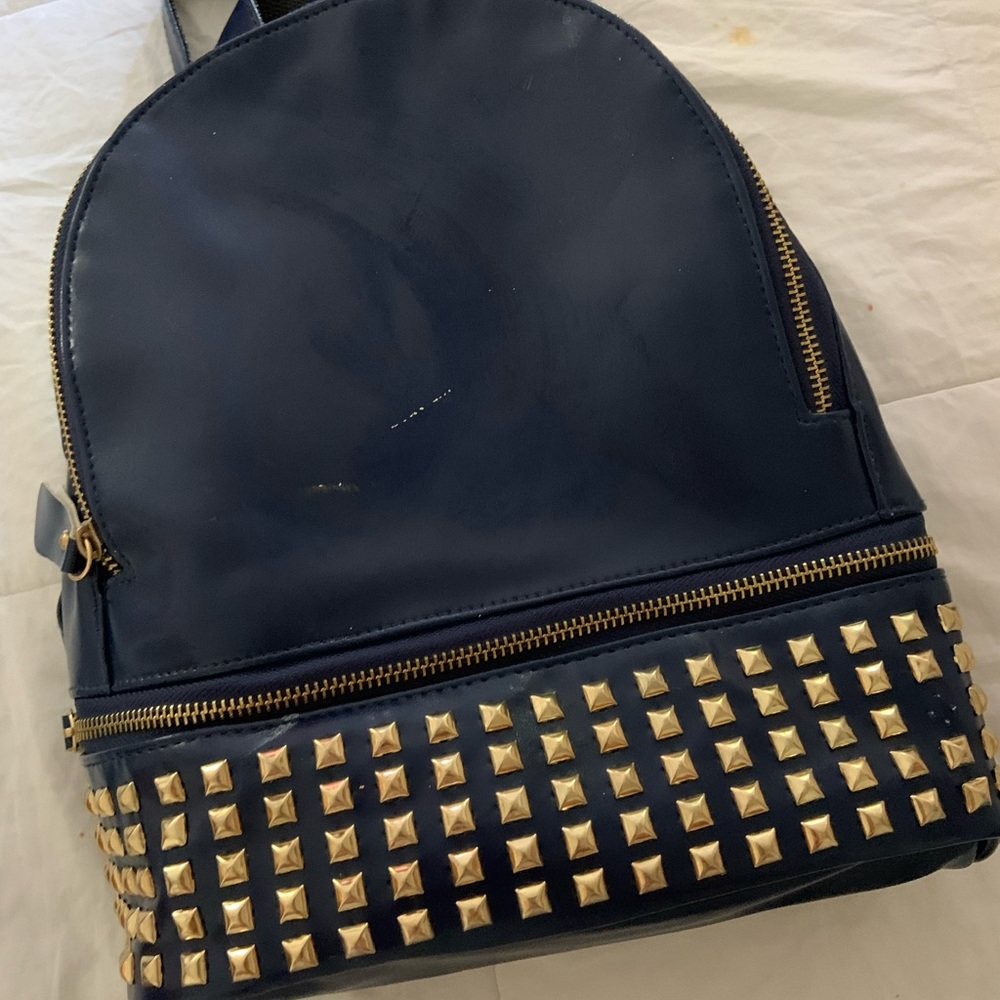 Navy blue backpack